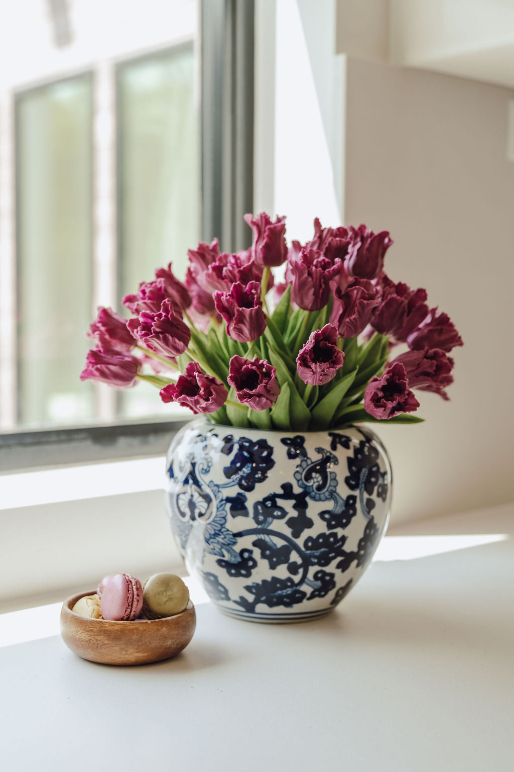 Claude RealTouch Tulip Toile Arrangement