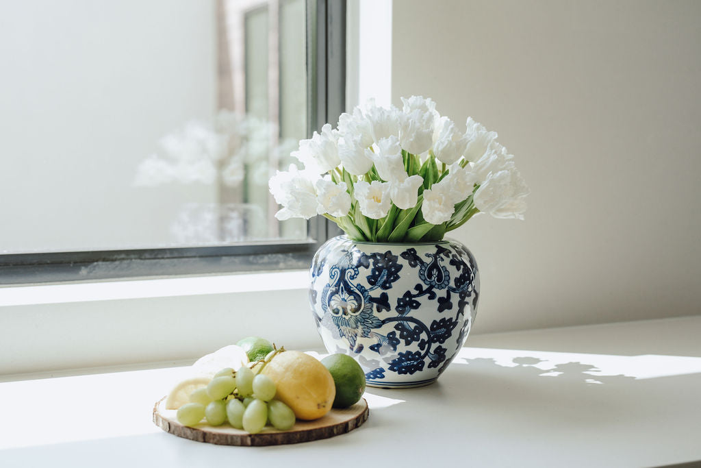 Claude RealTouch Tulip Toile Arrangement