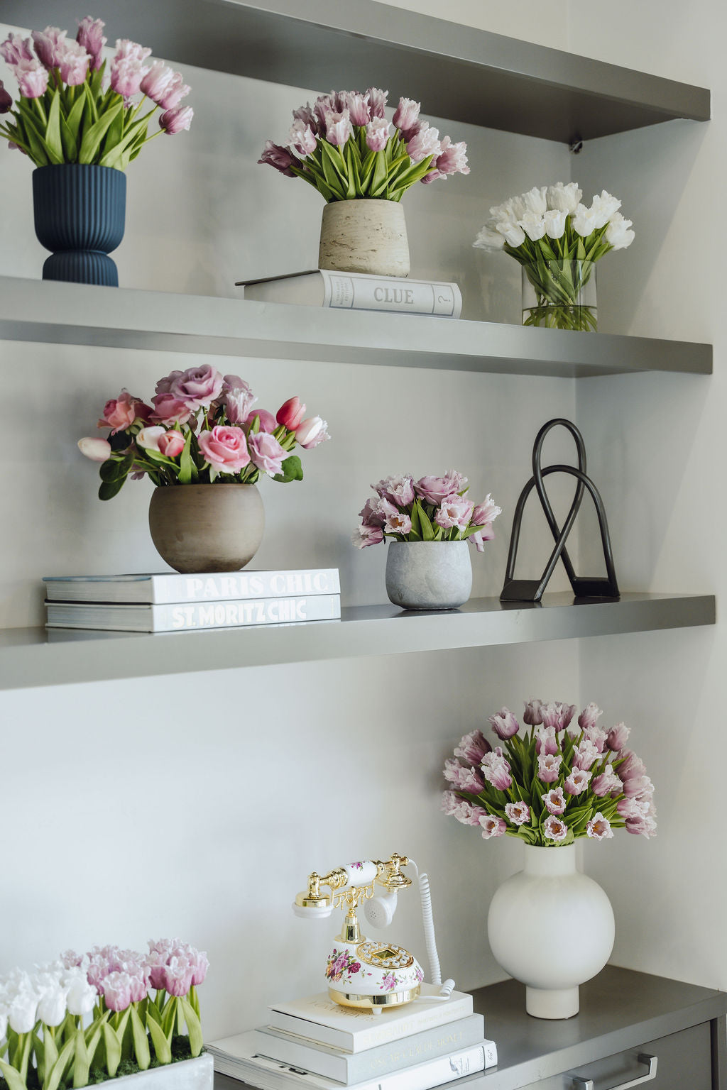 Harlow RealTouch Rose and Tulip Arrangement