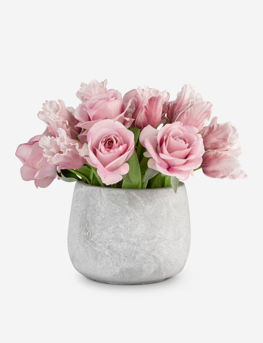 Elio RealTouch Rose and Tulip Arrangement