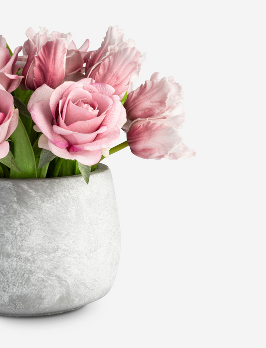 Elio RealTouch Rose and Tulip Arrangement