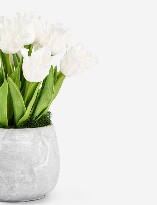 Indie Cement RealTouch Tulip Arrangement