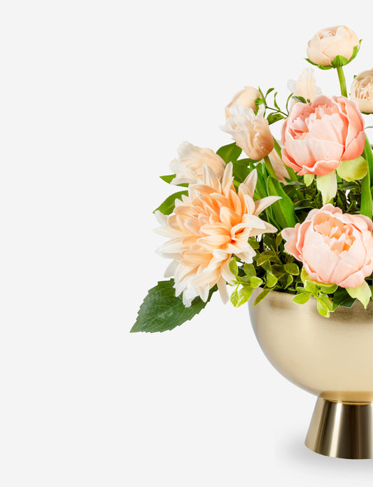Laurent RealTouch Peach Pedestal Botanical