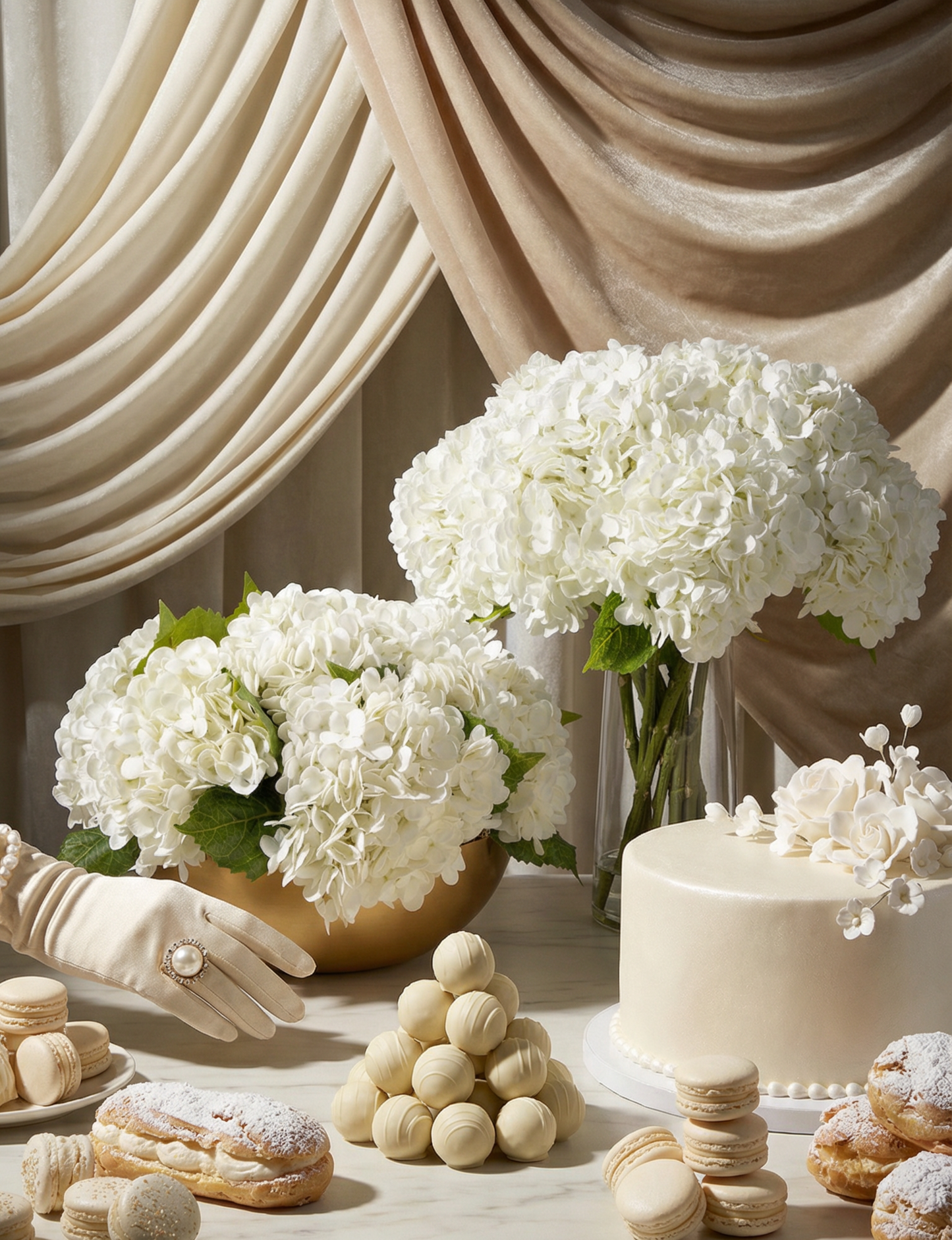 Mirabelle RealTouch Hydrangea Arrangement
