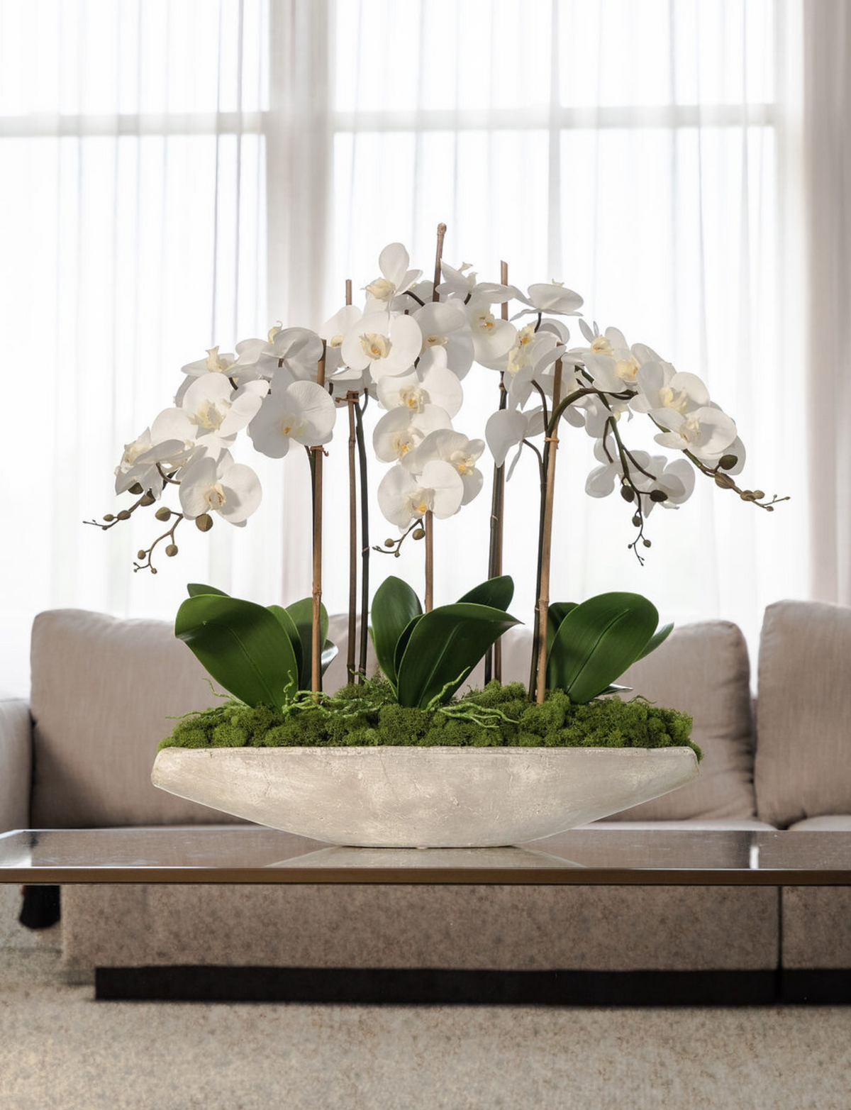 Elsa RealTouch Orchid Planter