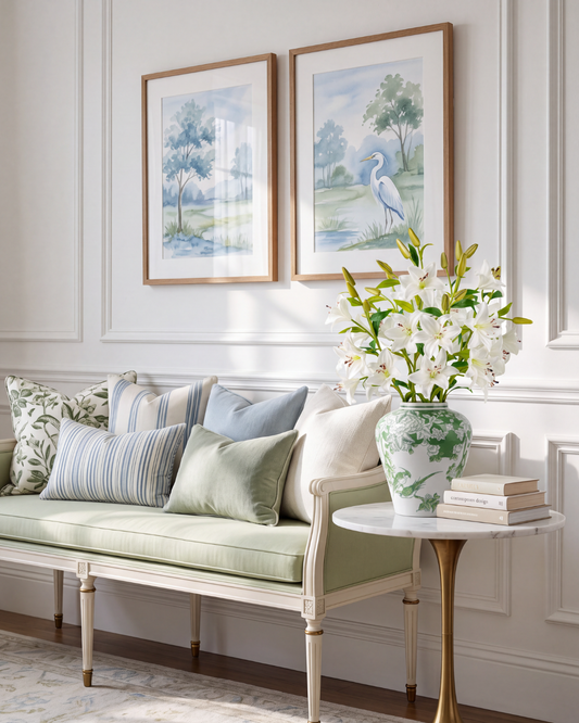 Lis RealTouch Lily Toile Arrangement