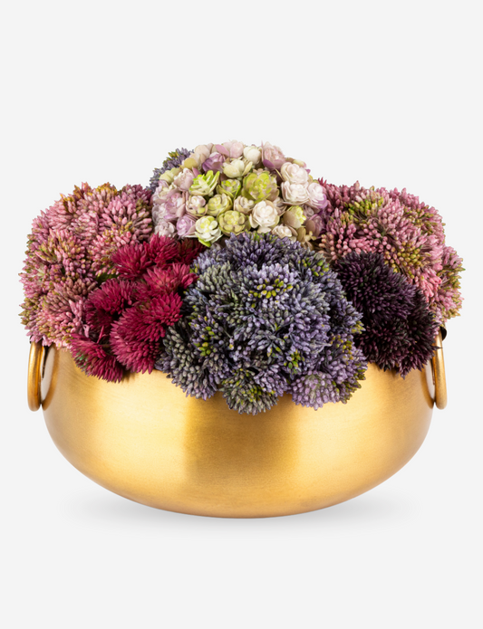 Solene Gold Sedum Arrangement
