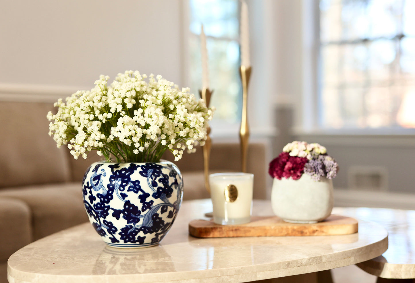 Terrance Baby’s Breath Arrangement