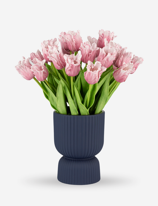 Marigold RealTouch Tulip Pedestal Arrangement