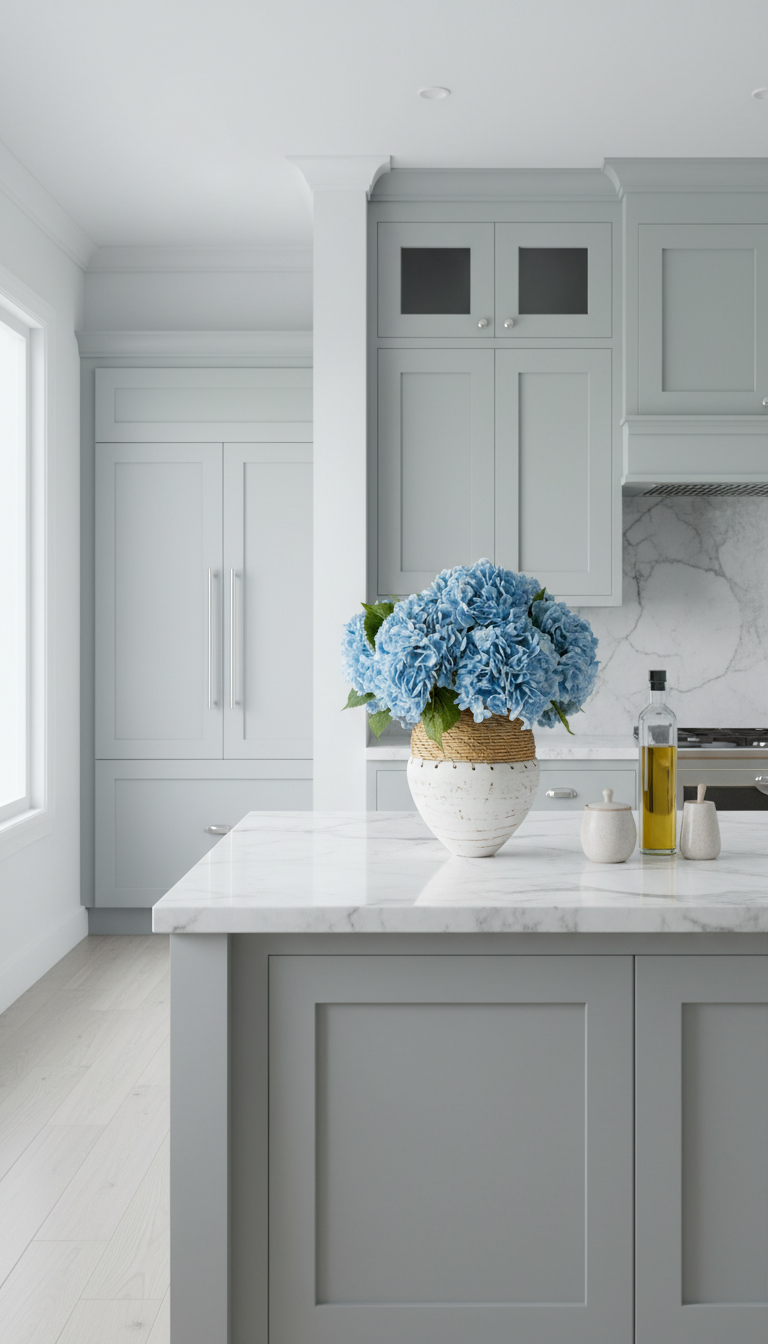 Viviana RealTouch Hydrangea Stoneweave Arrangement