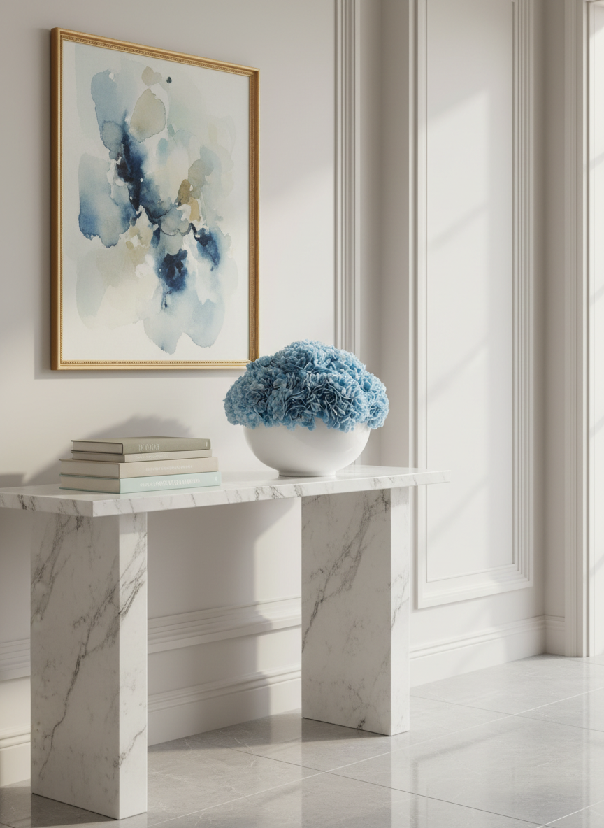 Lumi Large RealTouch Hydrangea Centerpiece