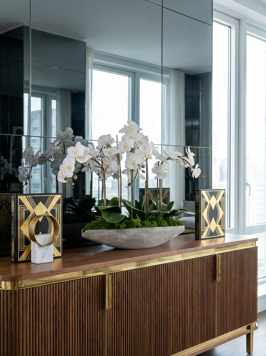 Elsa RealTouch Orchid Planter