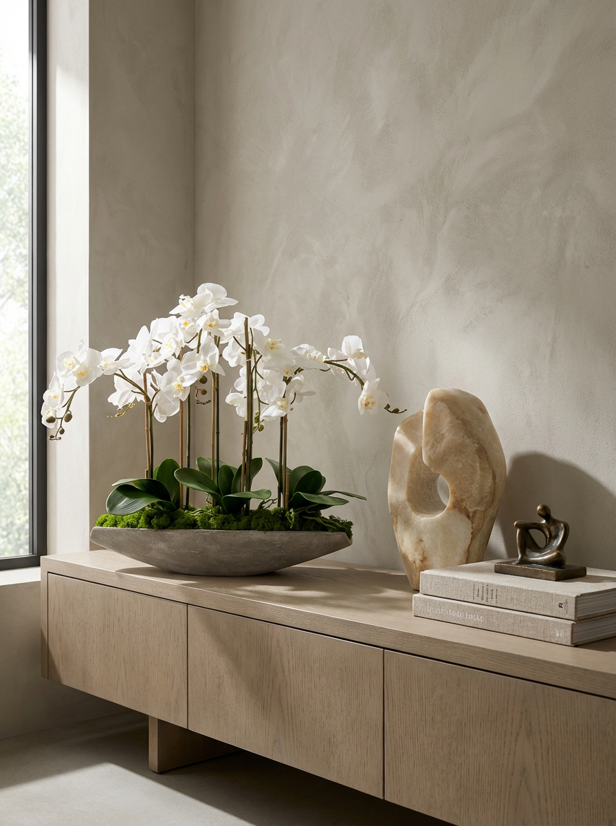 Elsa RealTouch Orchid Planter