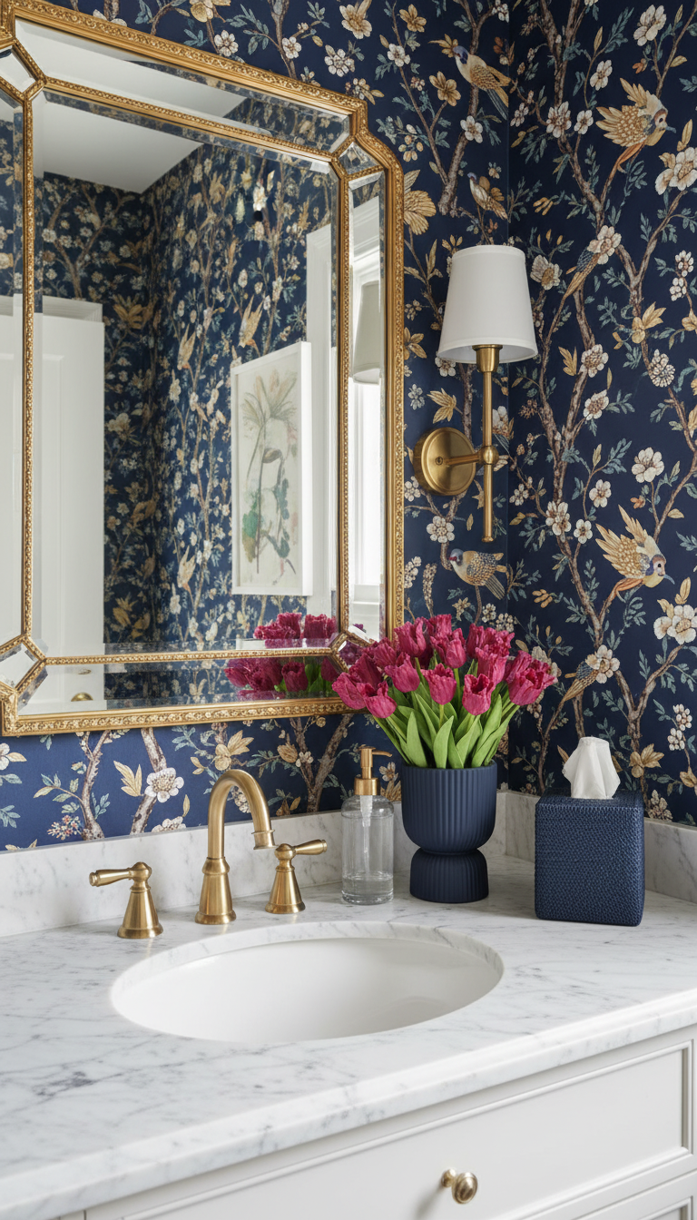 Marigold RealTouch Tulip Pedestal Arrangement