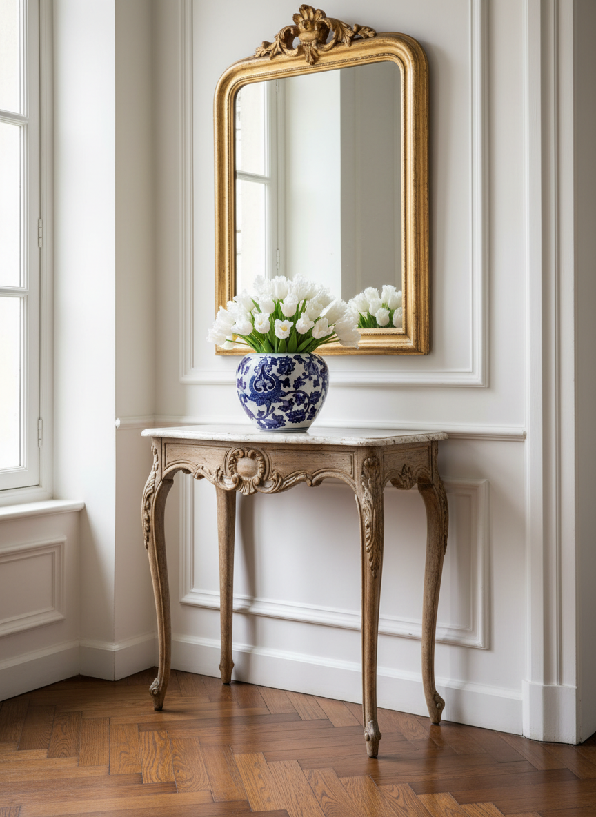 Claude RealTouch Tulip Toile Arrangement