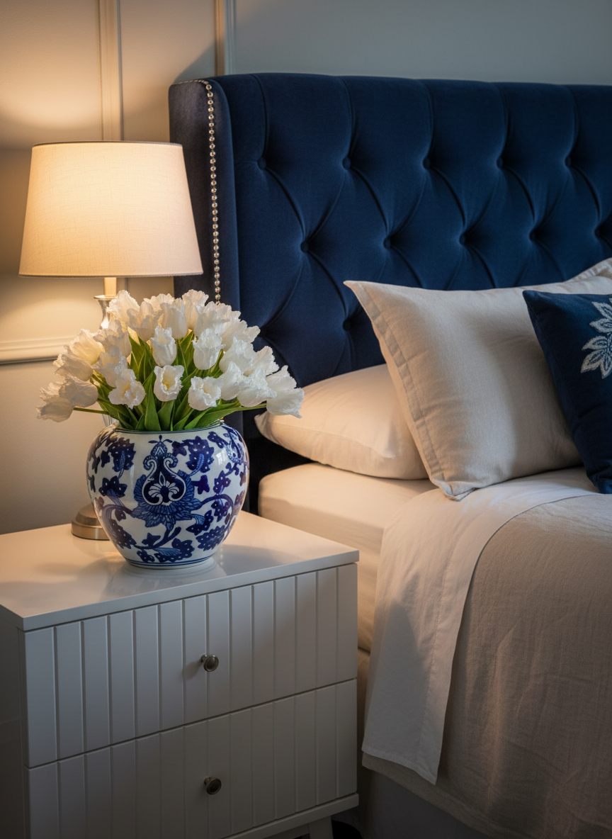 Claude RealTouch Tulip Toile Arrangement