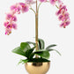 Monet RealTouch Orchid in Gold Pedestal