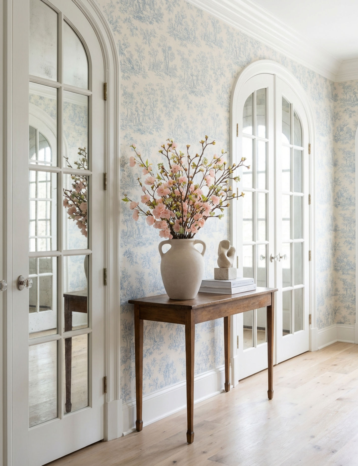 Thiery Handled Cherry Blossom Arrangement