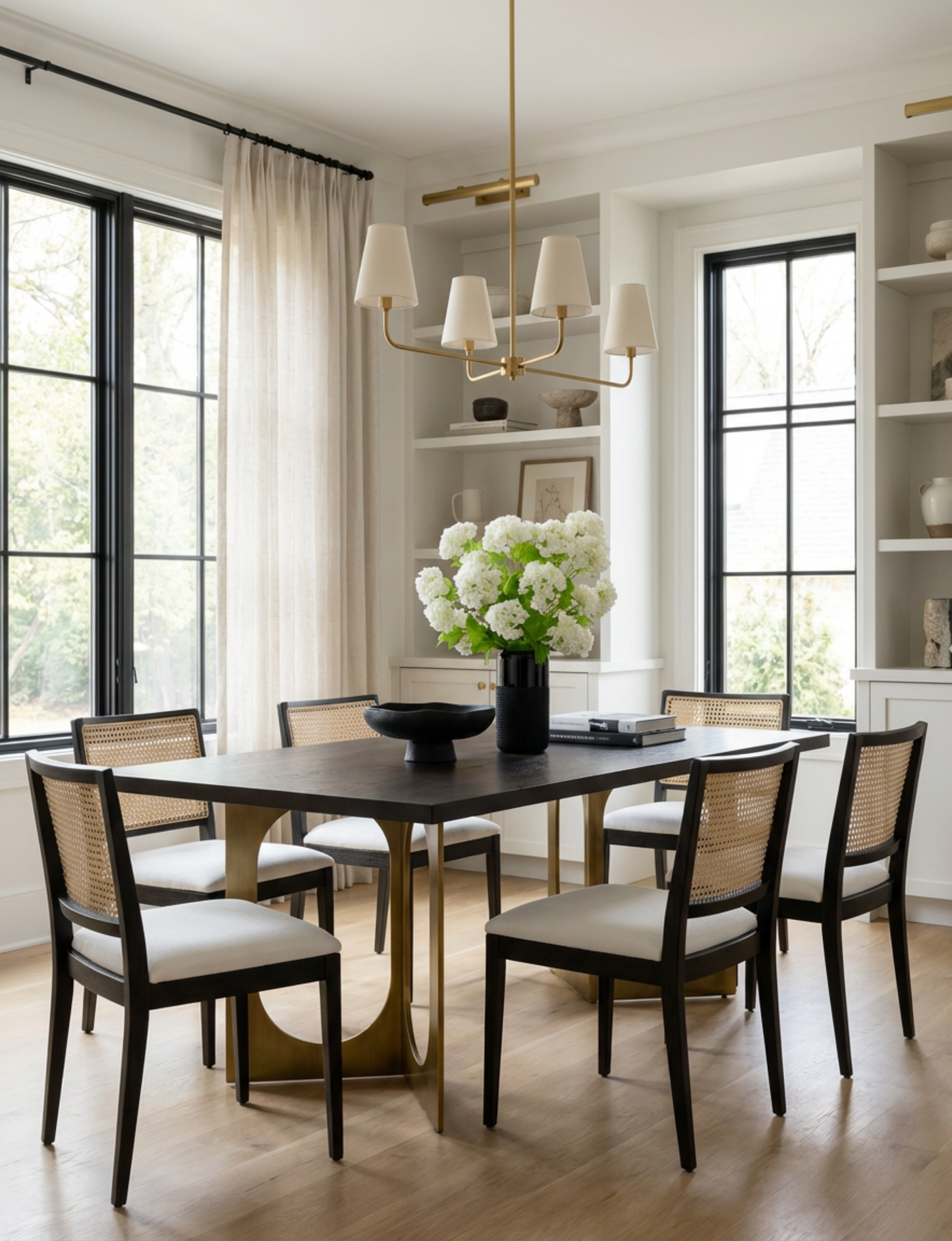 Sylvie RealTouch Snowball Hydrangea Arrangement