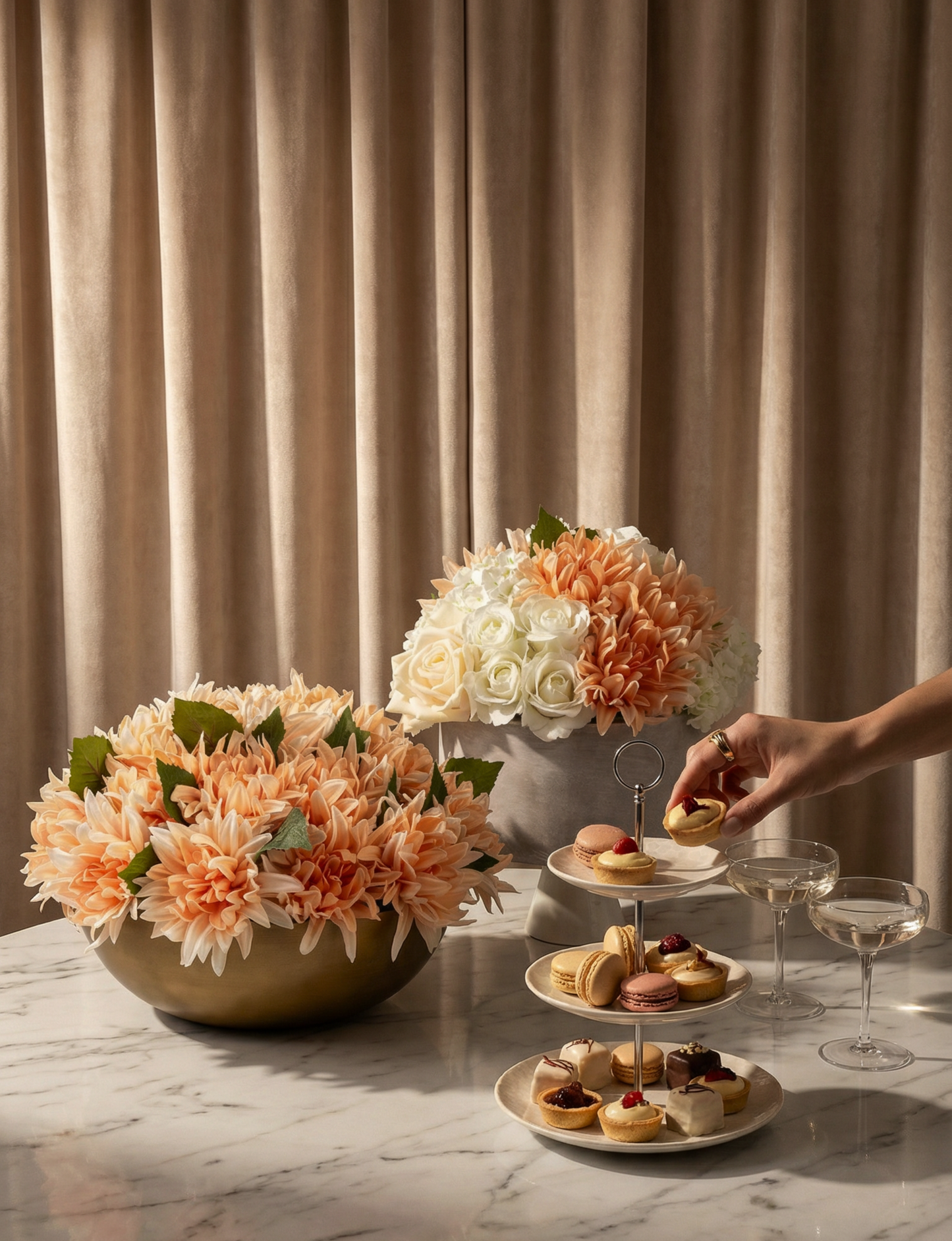 Livia RealTouch Dahlia Arrangement