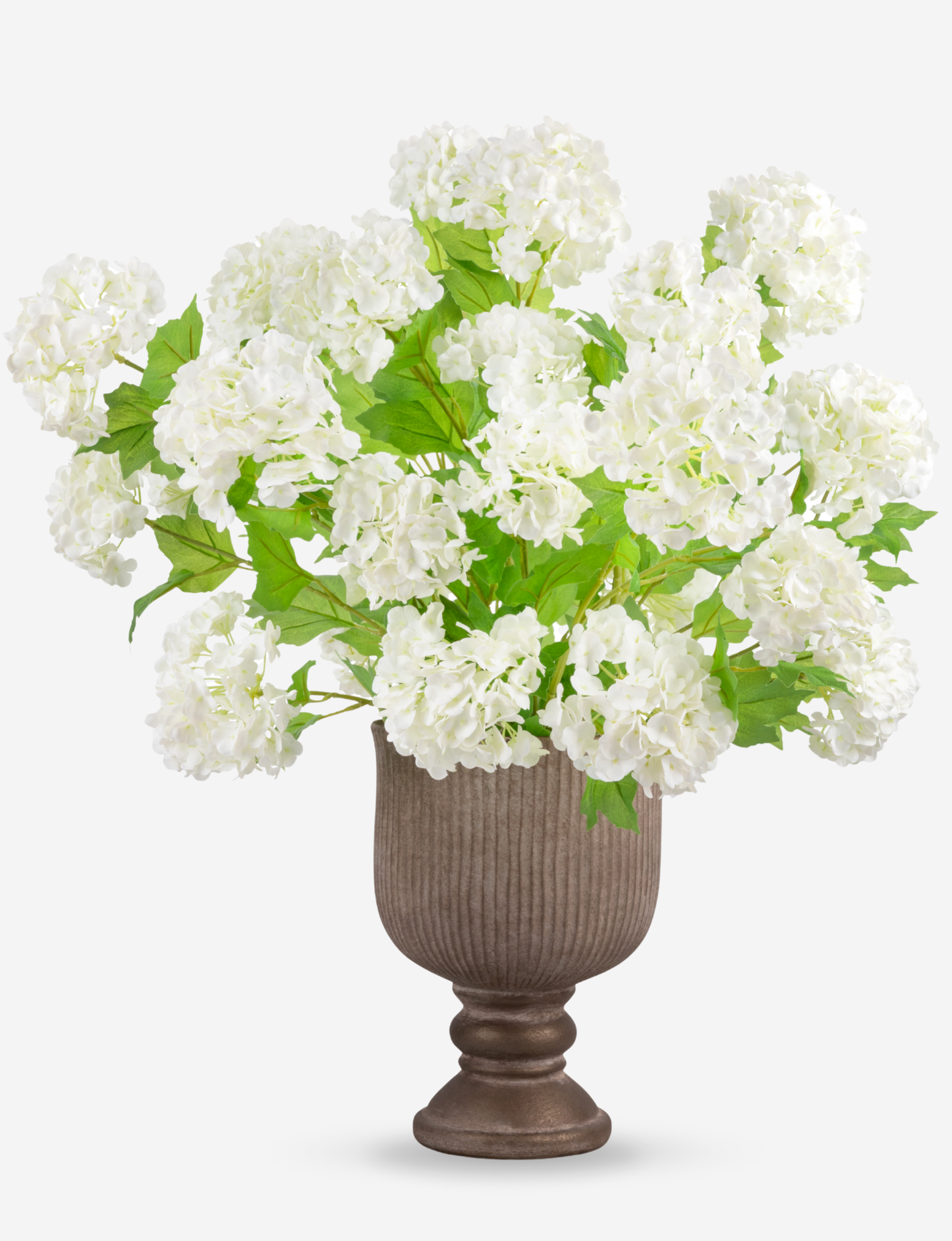 Maelle RealTouch Snowball Hydrangea Pedestal Arrangement
