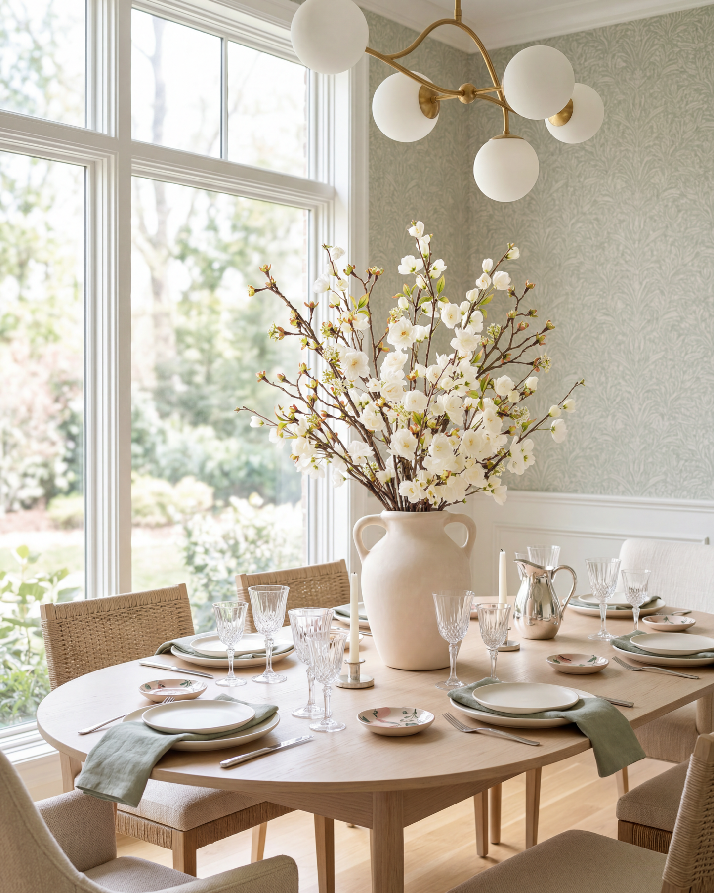 Thiery Handled Cherry Blossom Arrangement
