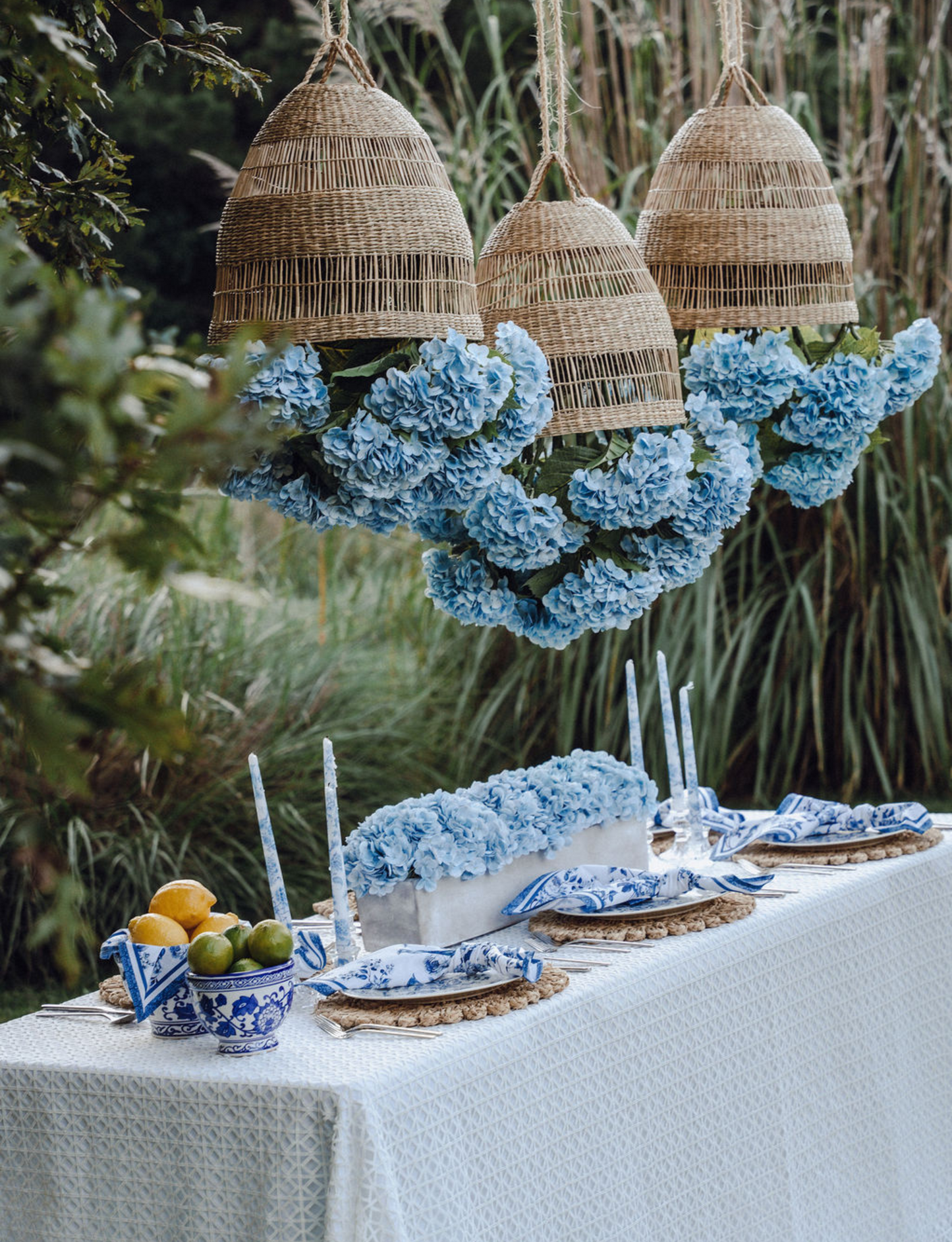 Viora Rattan Garden Chandelier