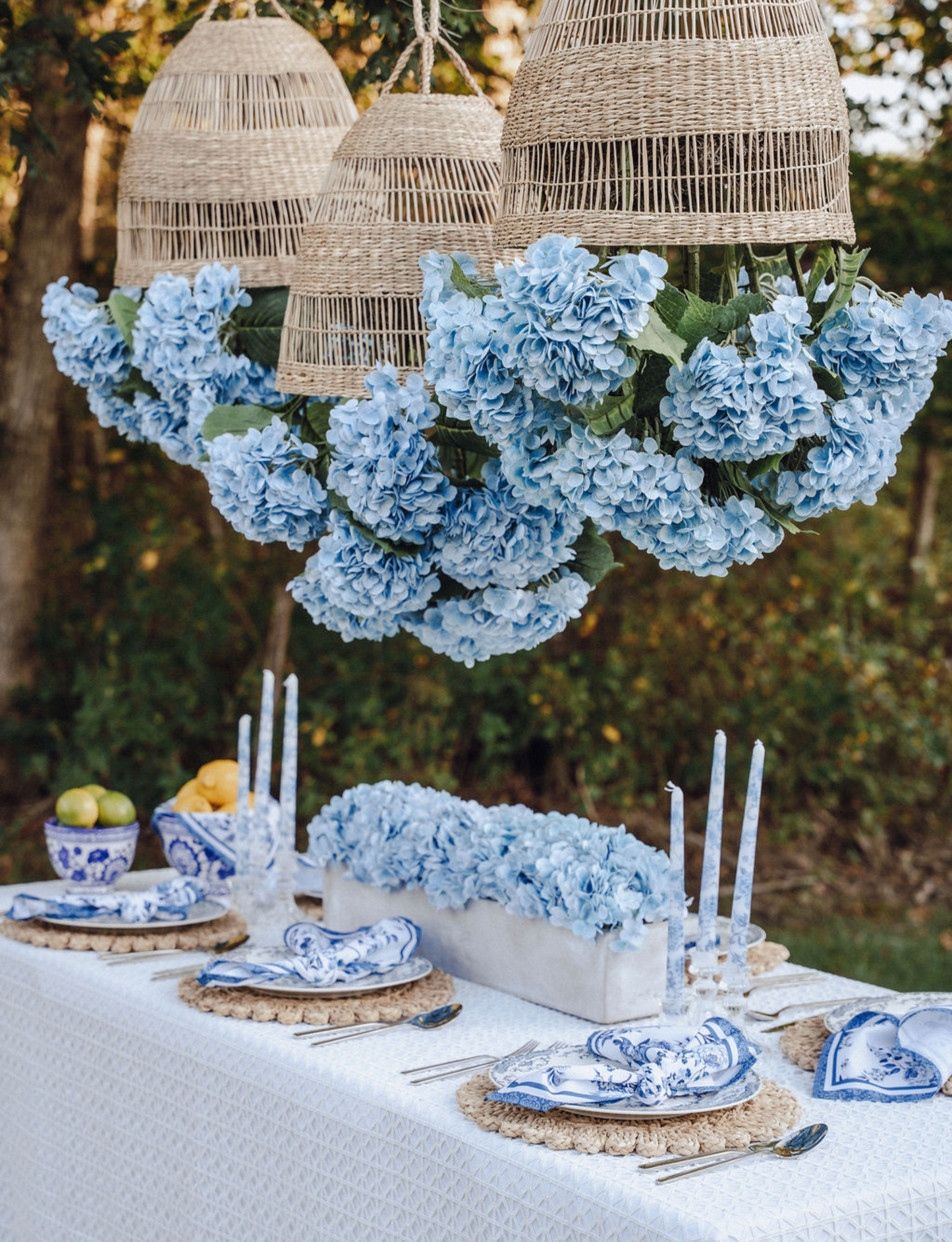 Viora Rattan Garden Chandelier