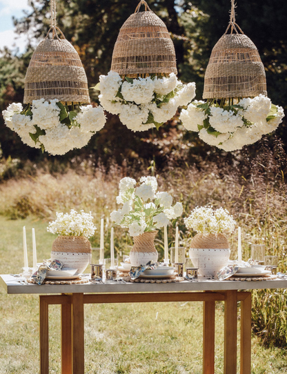 Viora Rattan Garden Chandelier