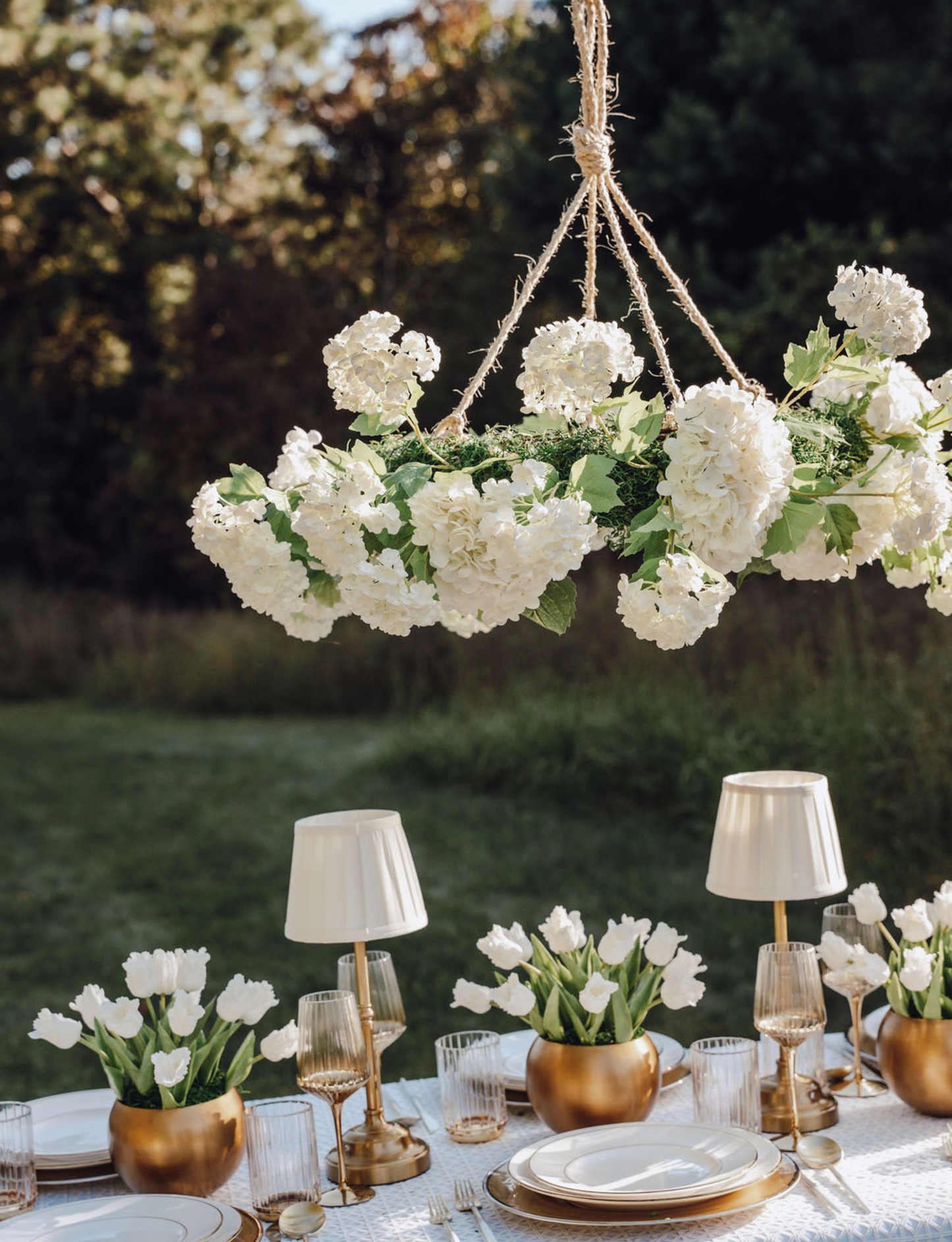 Jasmira Round Garden Chandelier