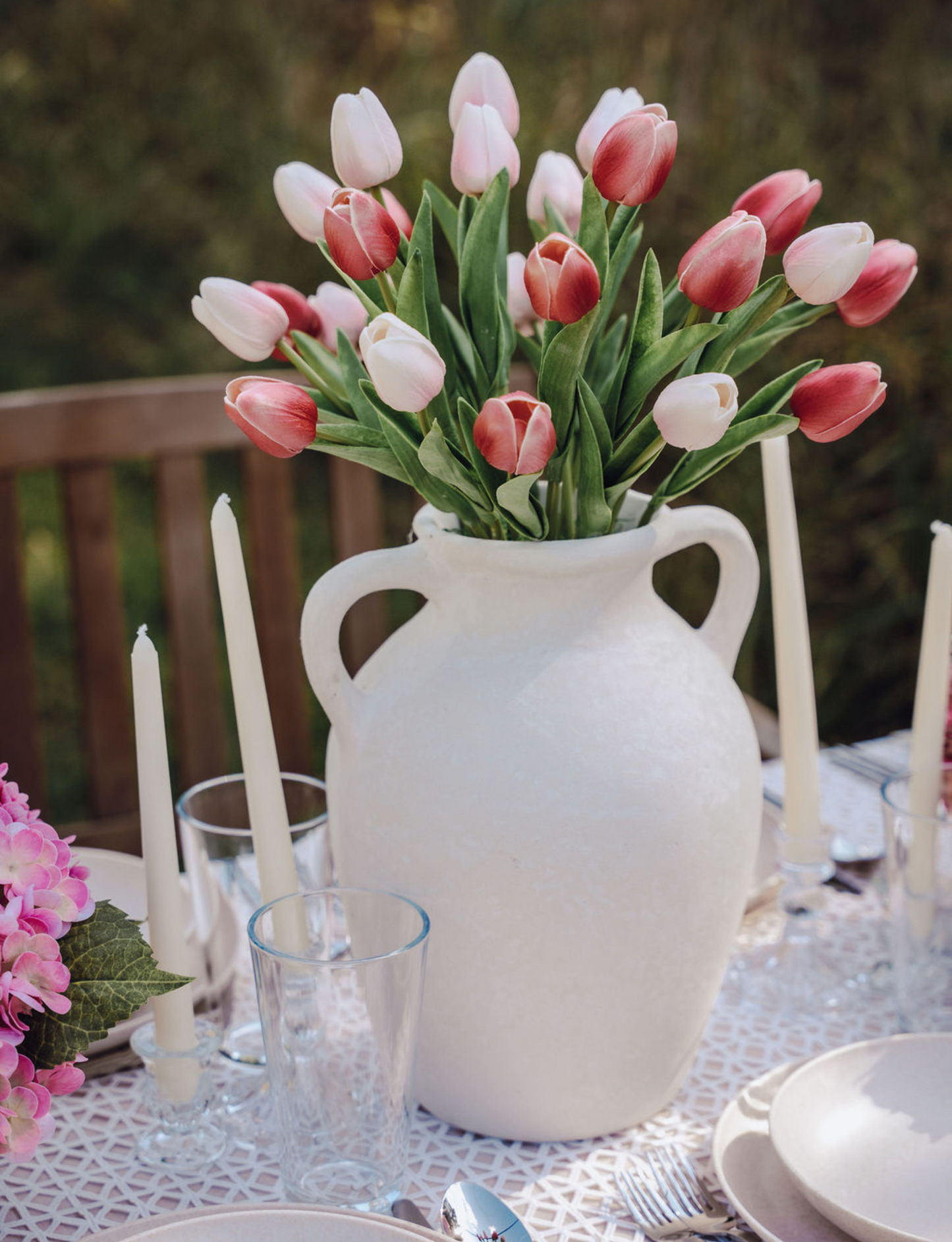 Briala Handled RealTouch Tulip Arrangement