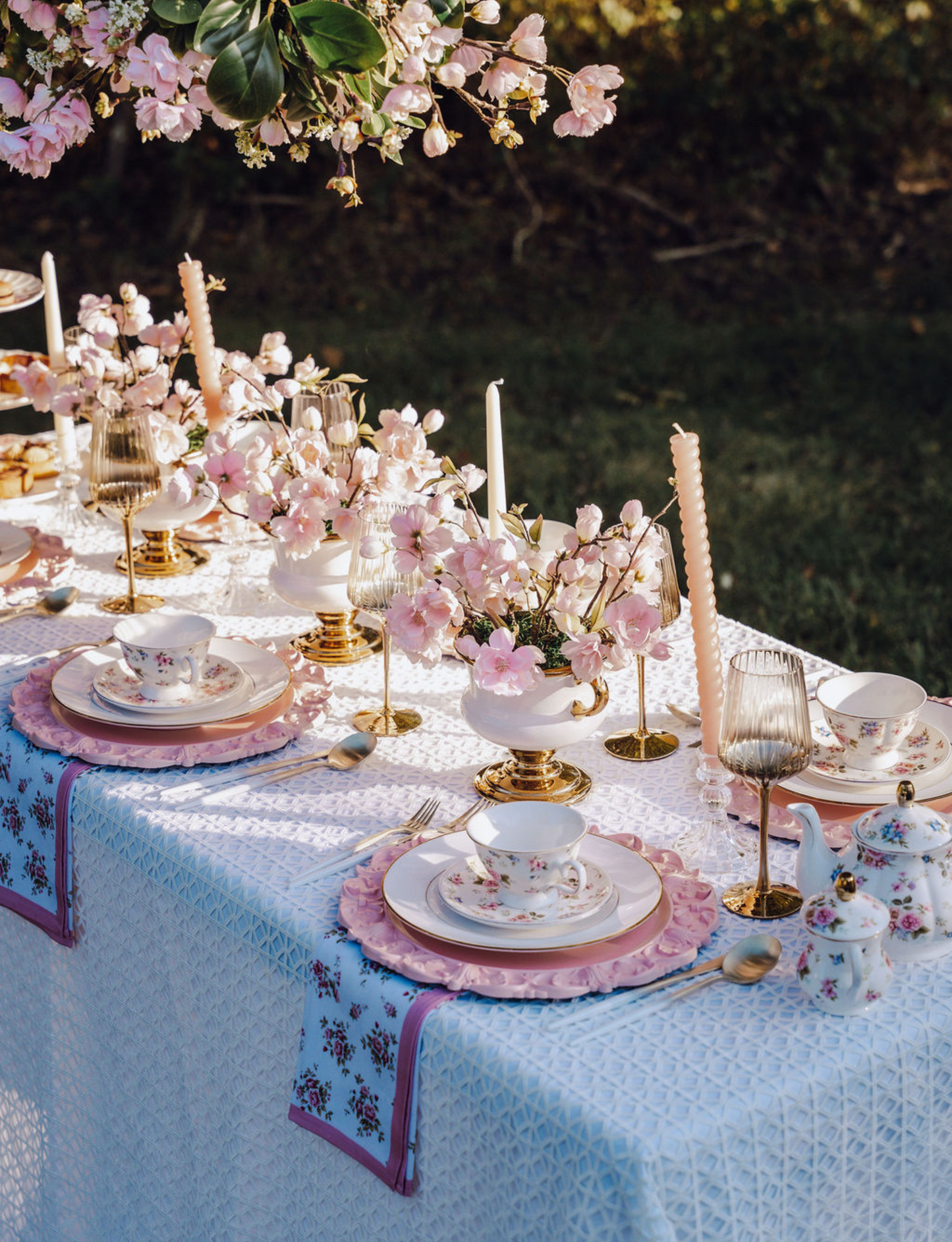 Zorina Handled Cherry Blossom Arrangement