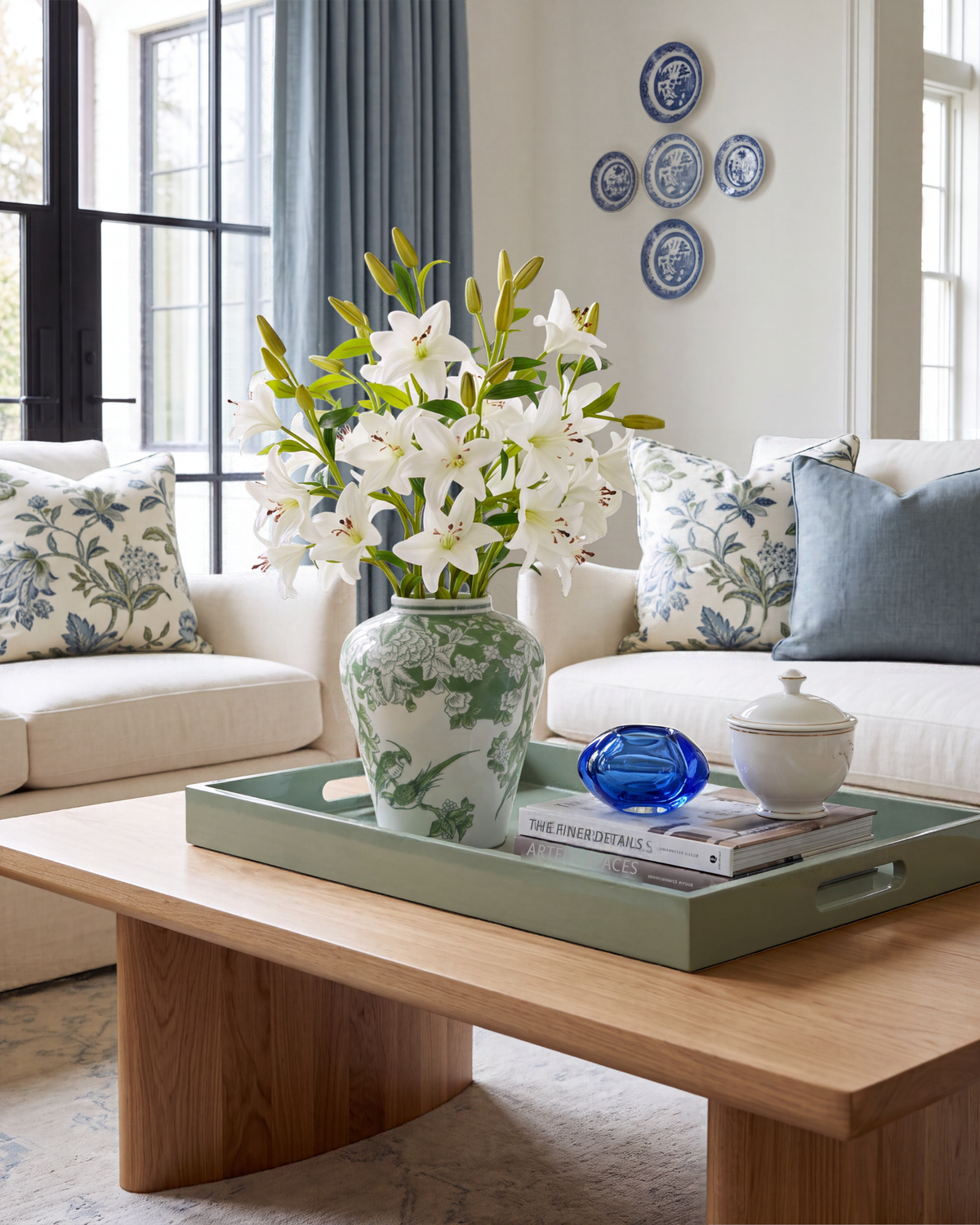 Lis RealTouch Lily Toile Arrangement