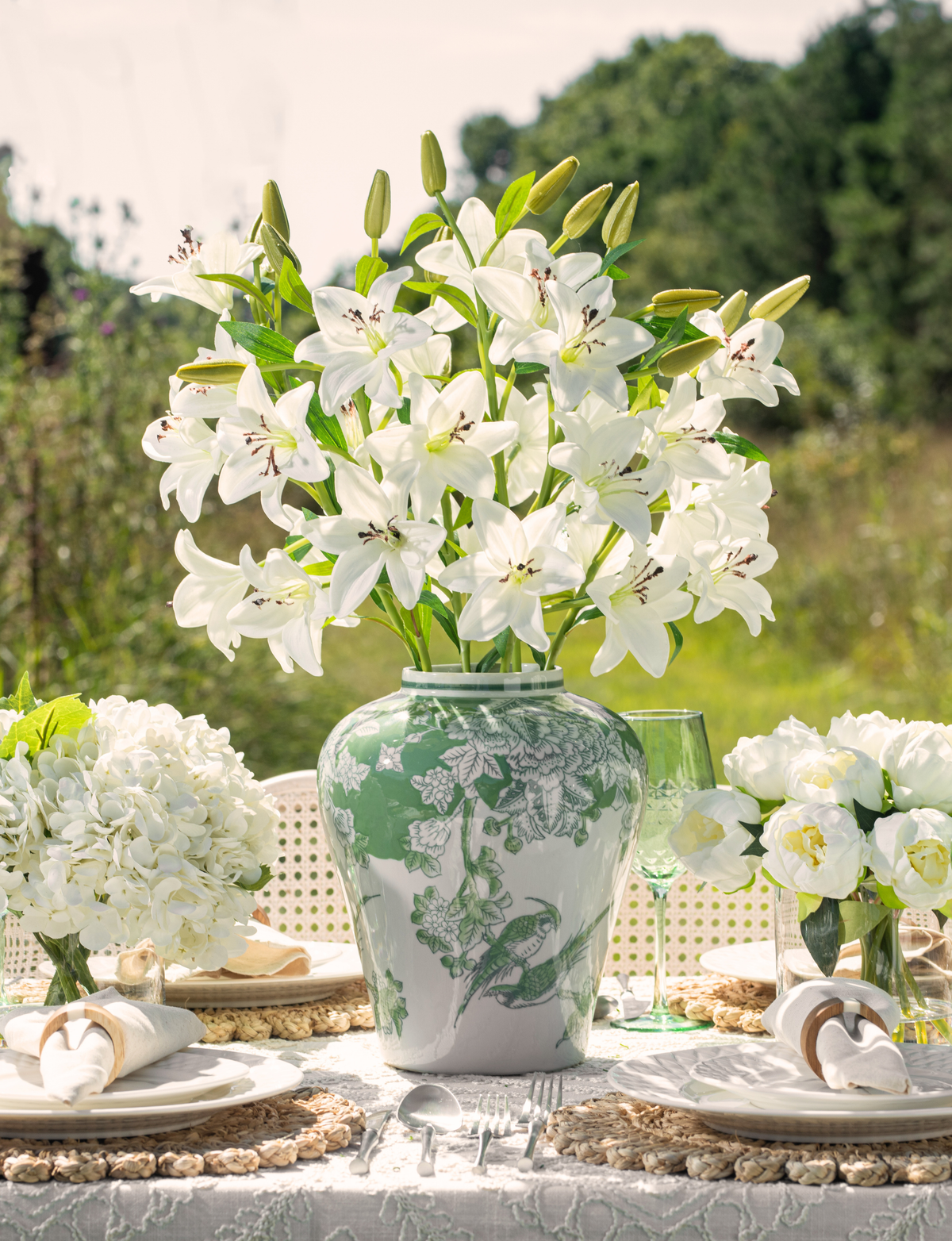 Lis RealTouch Lily Toile Arrangement