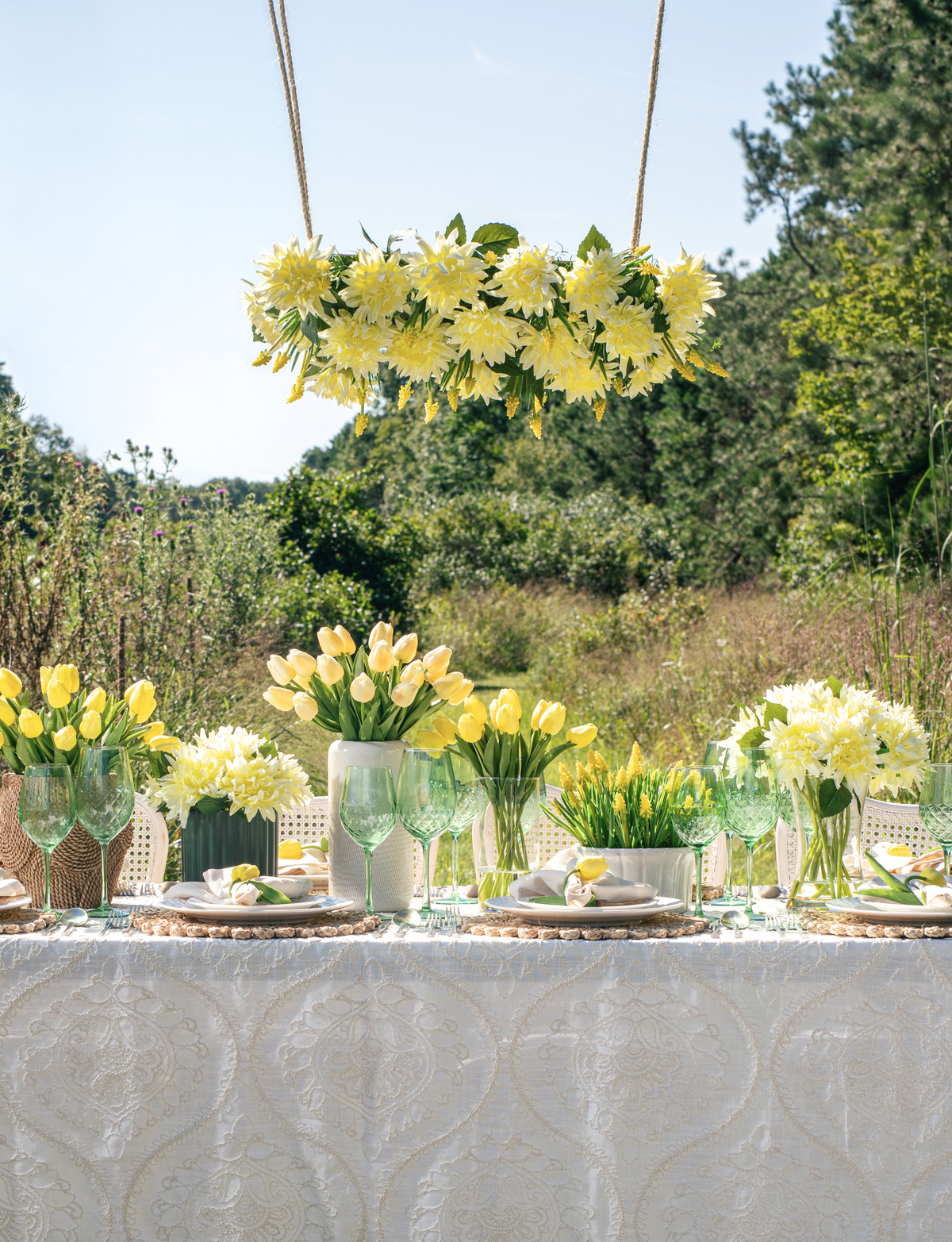 Lisette RealTouch Garden Chandelier