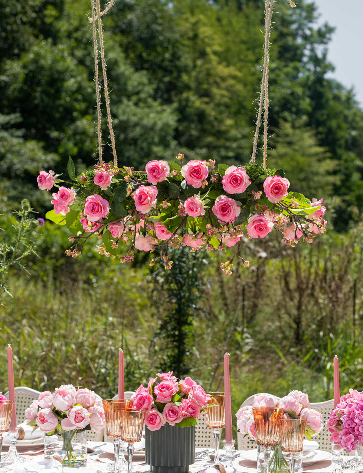 Rosalie RealTouch Garden Chandelier