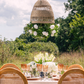 Meliora Rattan Garden Chandelier