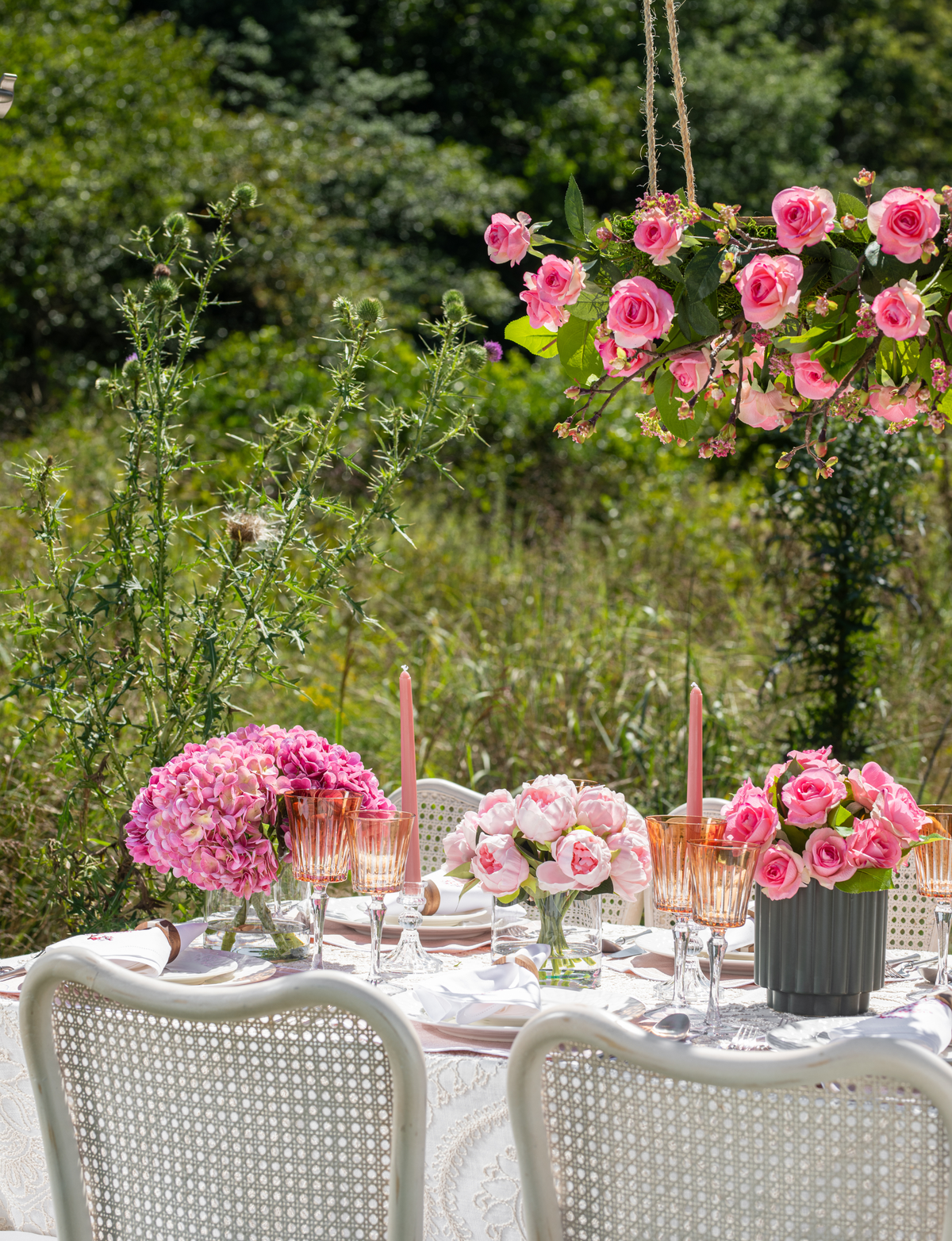 Rosalie RealTouch Garden Chandelier