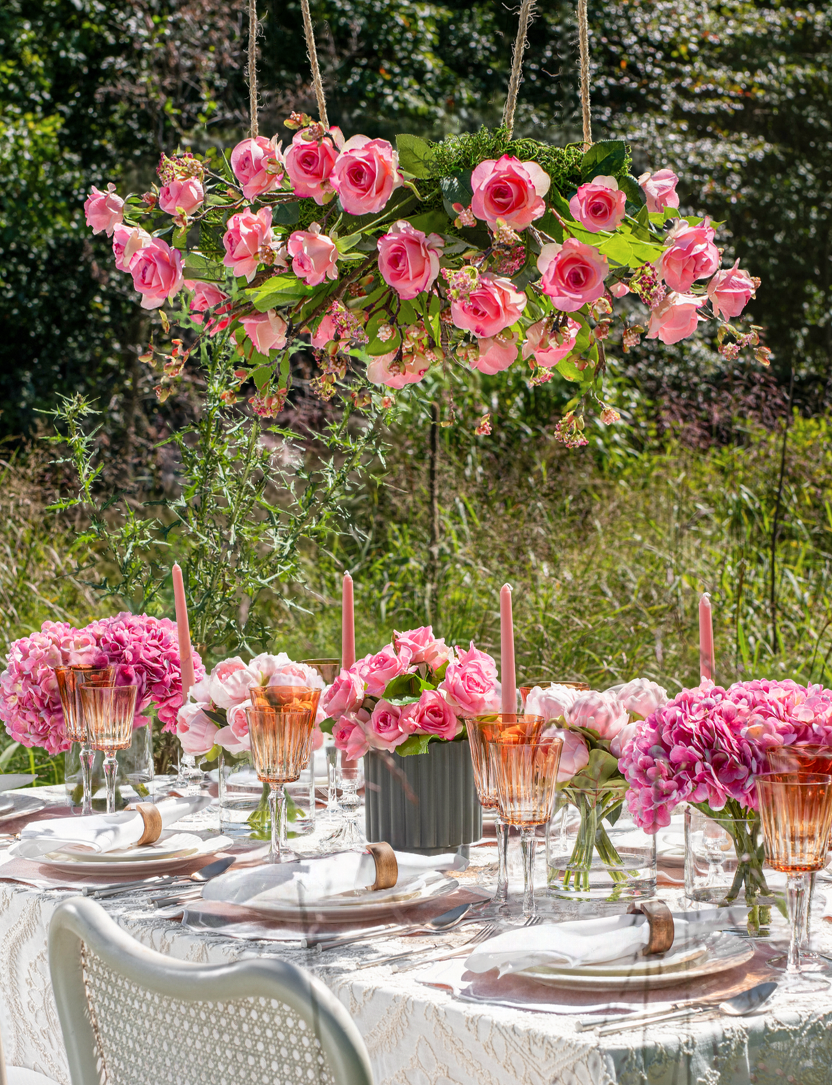 Rosalie RealTouch Garden Chandelier