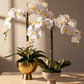 Monet RealTouch Orchid in Gold Pedestal