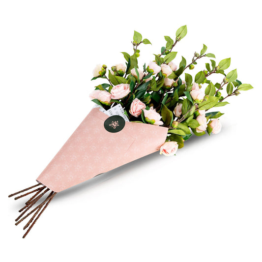 Sophia Pink Branchy Rose Real Touch Bundle